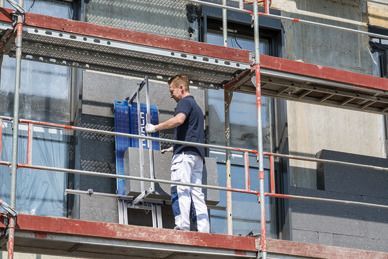 Dämmplattenschneider ProCut top mit integriertem Eckschneider im praktischen Kunststoffkoffer